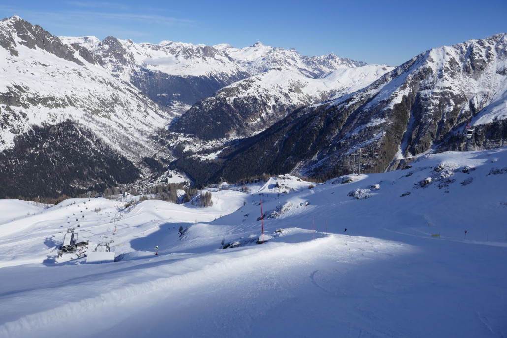 Zentraler Teil des Skigebietes