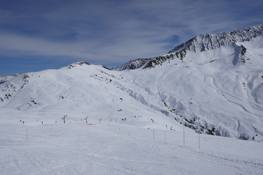 Zentraler Teil des Skigebietes