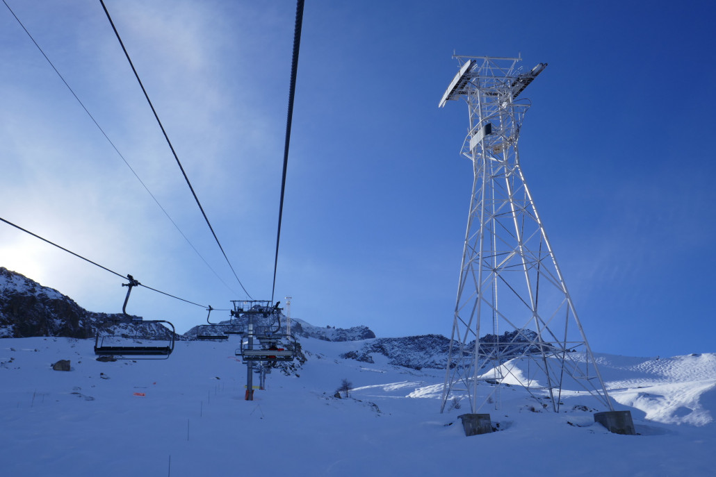 Stützen 1 &amp; 2 der obere Sektion