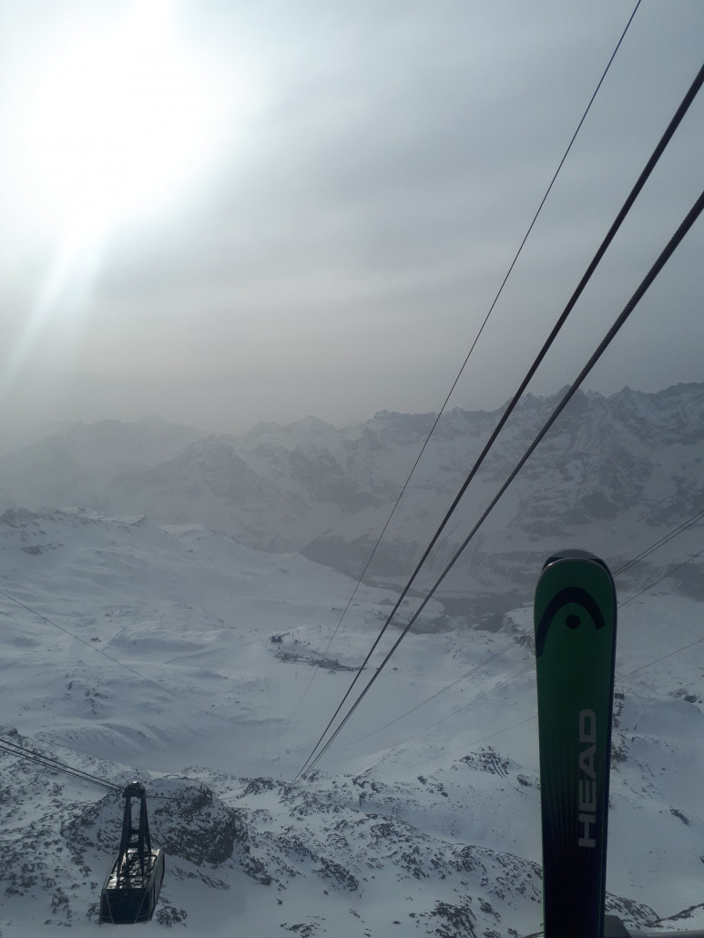 Um 16:30 Uhr noch auf Testa Grigia und dann zur 1500hm Talabfahrt