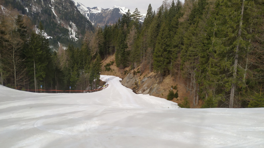 Die Talabfahrten haben leider lange Ziehwege, sonst sind es wirklich schöne Abfahrten