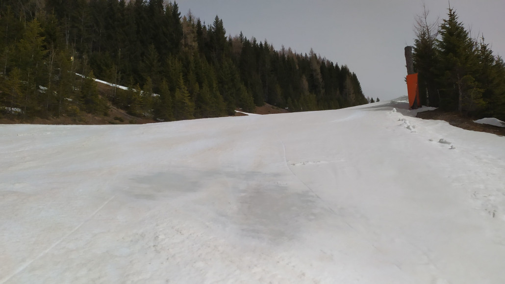 Die Wasserstellen waren noch am Auftauen
