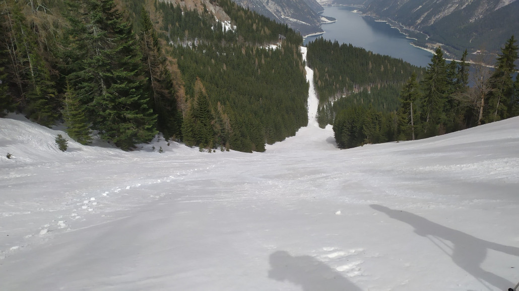 Am Rand gab es noch frische Spuren