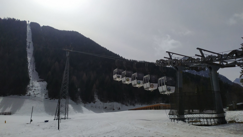 Nochmal die Gondel bei der Stationseinfahrt