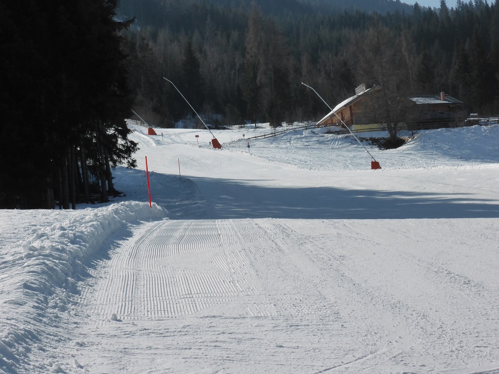 ziemlich weit unten in der Talabfahrt