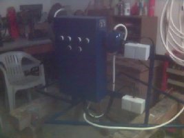 Schaltschrank mit Steckdosen und Motorschalter