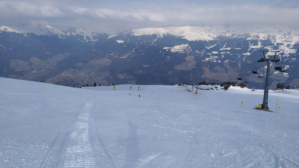 Beim Schnee-Express ging es bis zum Ende oben gut