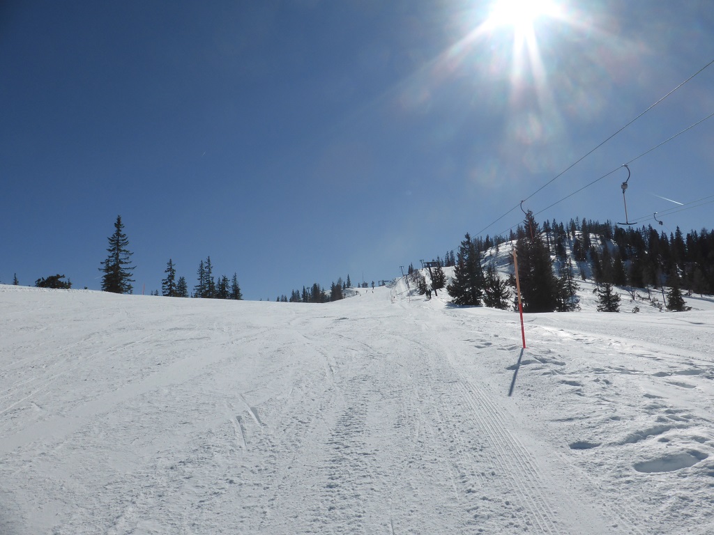 Piste am frühen Nachmittag