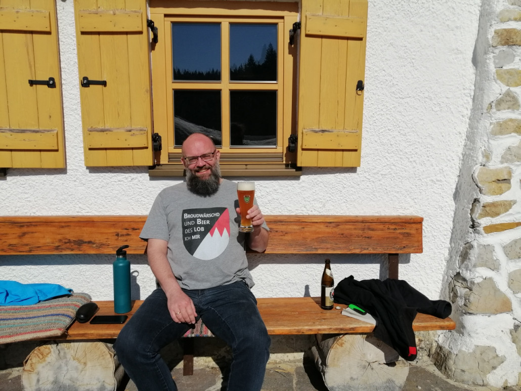 Halbelfaseidla am 20.03.2022 - Knie sagt "heute nix mit Skifahren"...