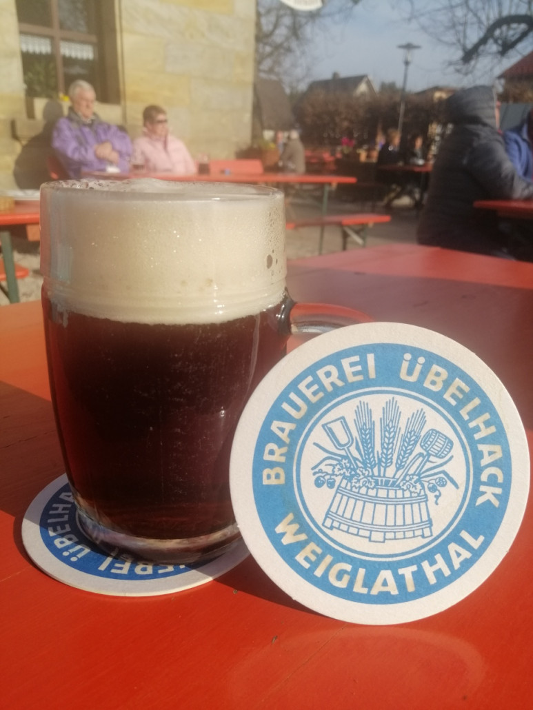 Nachmittäglicher Abschluss-Halt kurz vor der Heimat. Natürlich gabs auch eine fränkische Brotzeit dazu.