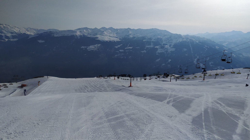 Standardausblick vom Schnee-Express