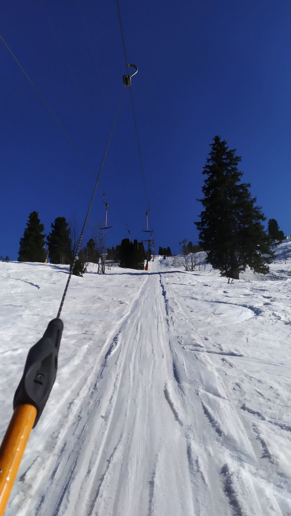 Also nutzten wir den Schlepper für eine Wiederholungsfahrt. Nette unpräparierte Trasse