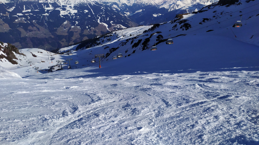 Die Abfahrt am Sunjet war zum Abschluss dann verbuckelt, aber deutlich weniger als noch am Wochenende