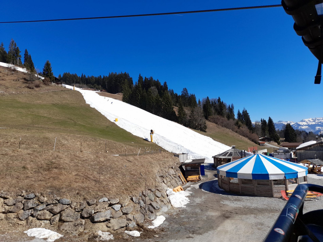 unterster Teil Jochpiste: war vor 2 Wochen schlimmer (weil mehr los war)