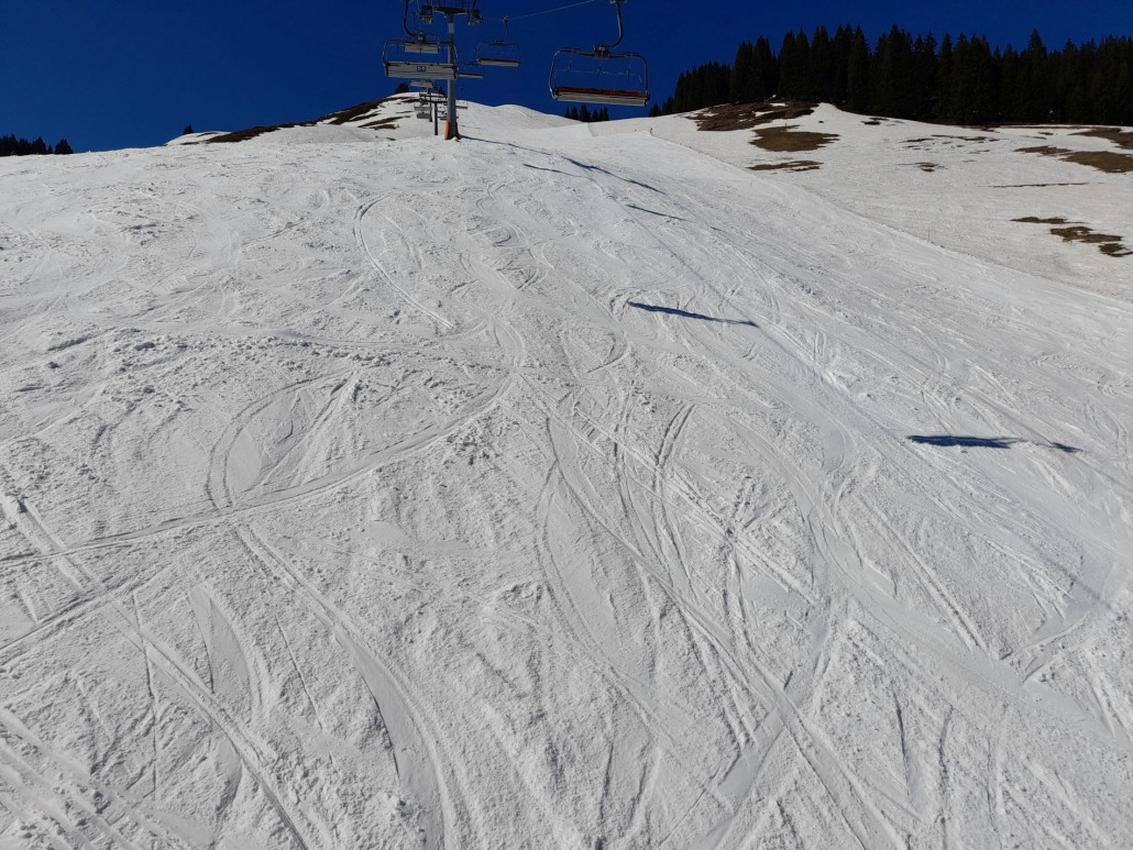 Köglbahn: recht sulzig und hüglig ganz unten