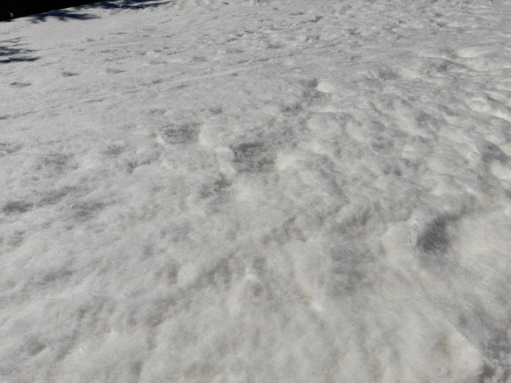 "Büsserschnee" am Eiberg (sonnseitig)