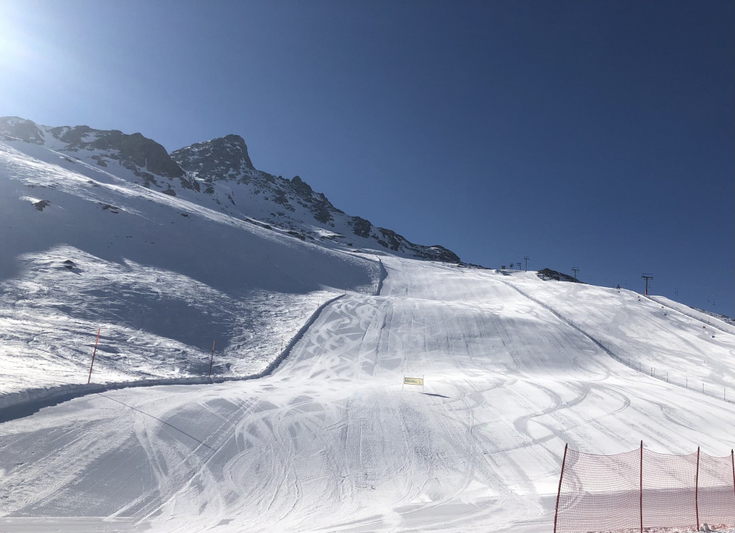 Der schöne Grialetsch Hang auf Furtschellas