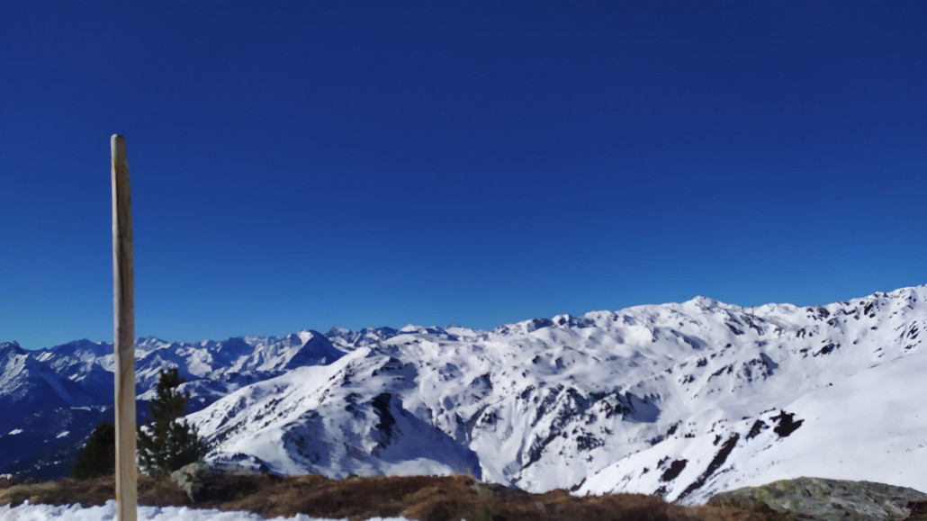 Und hier im Hintergrund den Hintertuxer Gletscher