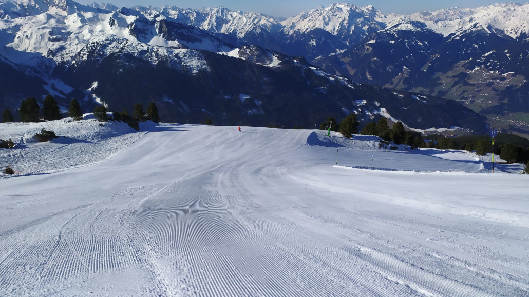 Der Ausblick über die Sportabfahrt macht Vorfreude
