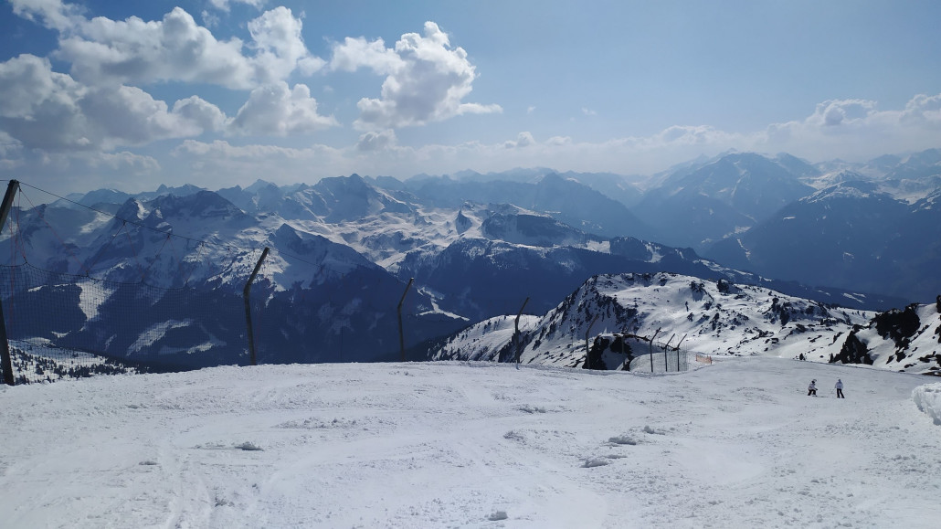 Ausblick am Abend vom Kreuzjoch