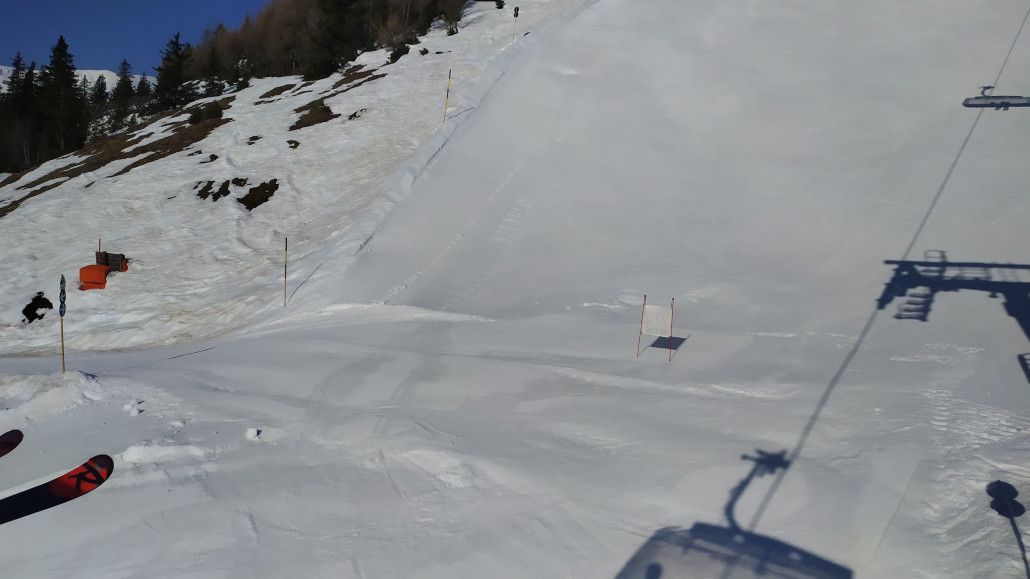 Am Schneekar gabs wieder schöne Absätze in der Piste
