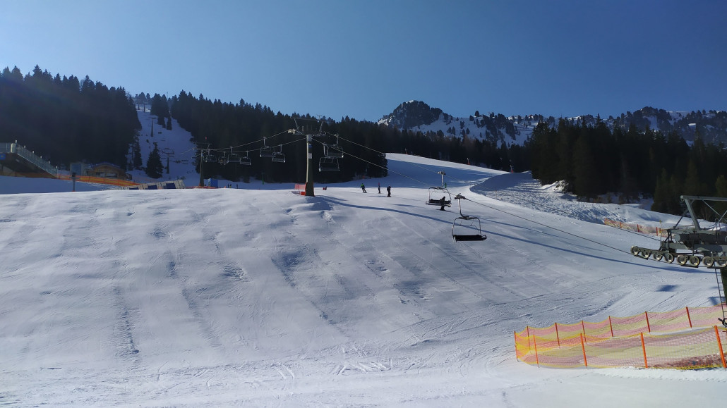 Nordseitig war es hingegen noch hart und uneben