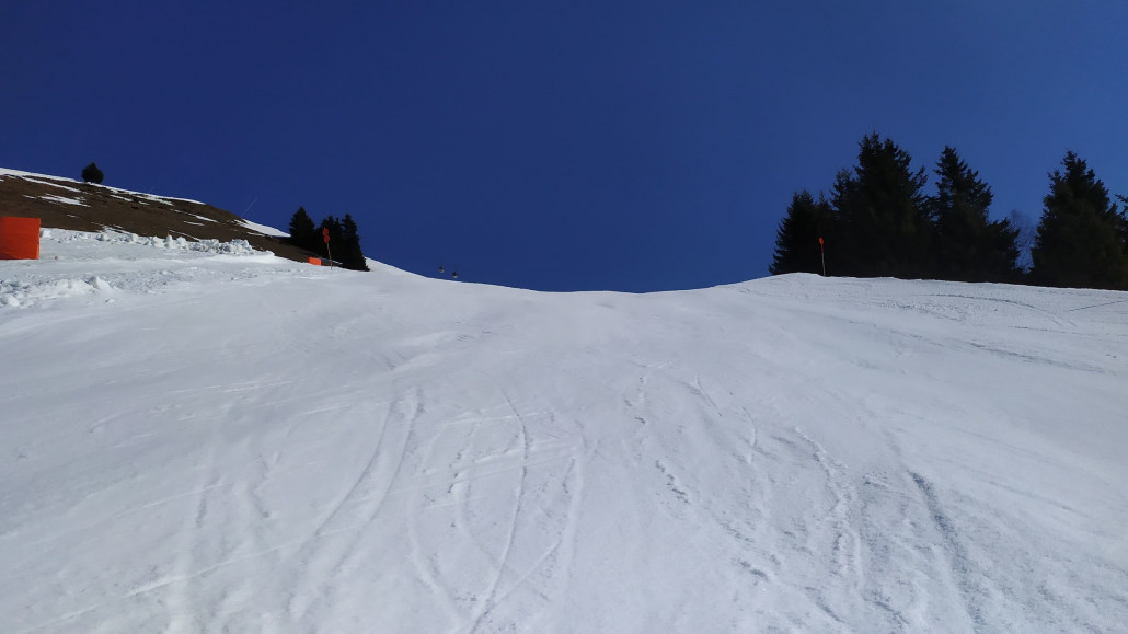 Insgesamt war es heute gefühlt noch wärmer und dadurch schnell großflächig weich