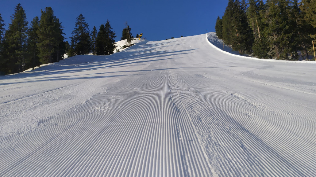Auch der Steilhang war gut zu fahren