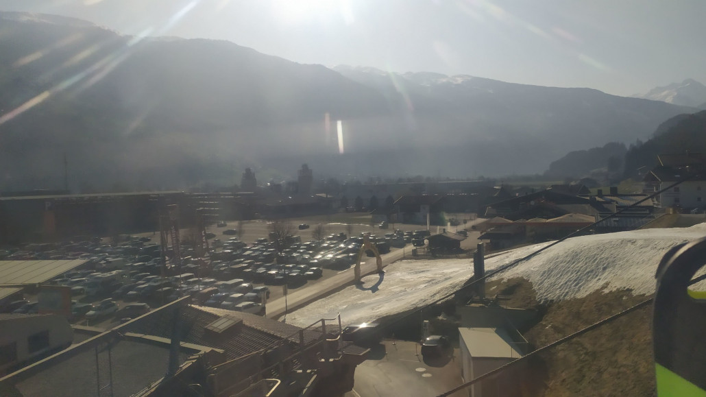 Auf dem Parkplatz war noch viel Platz