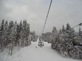 Neuer Pistenabschnitt aus dem Lift (26.12.05)