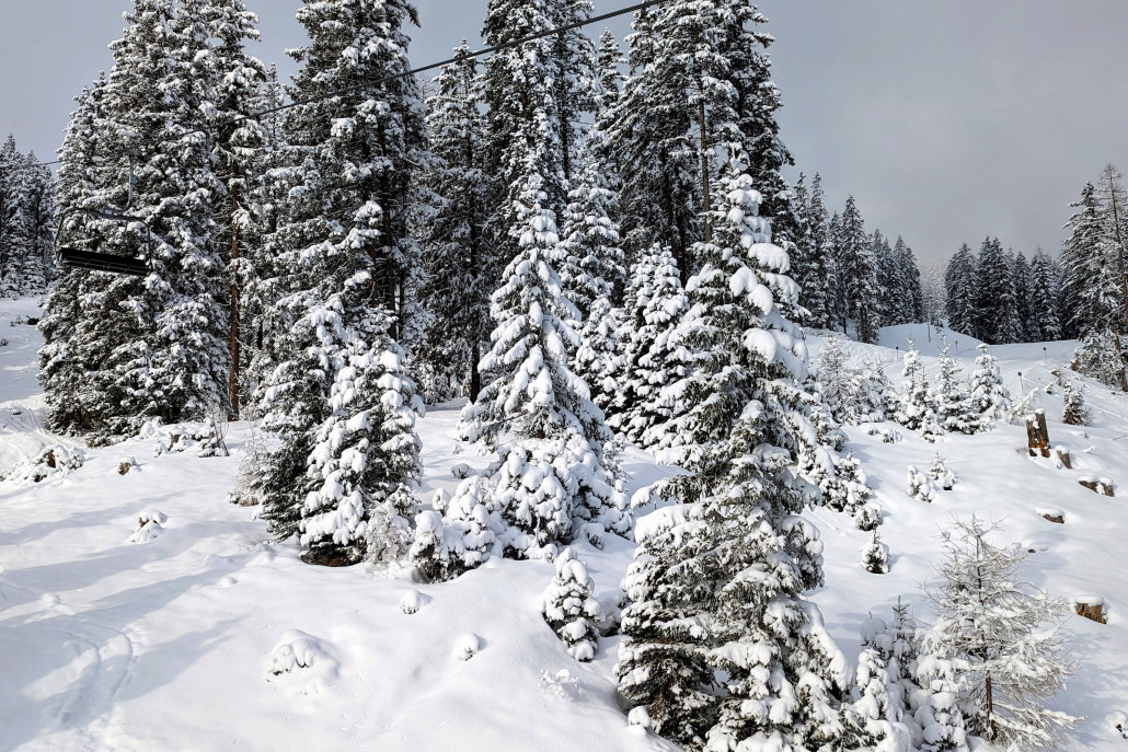 Auffahrt mit Grubigalmbahn