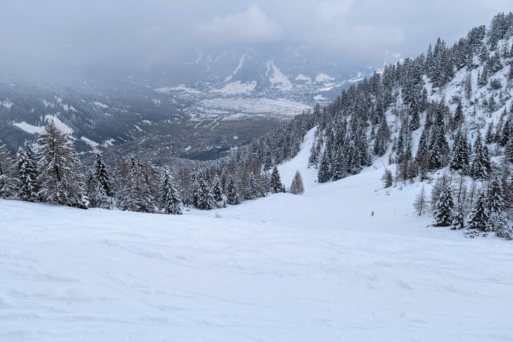 Blick von der Terrasse der Wolfratshauser Hütte