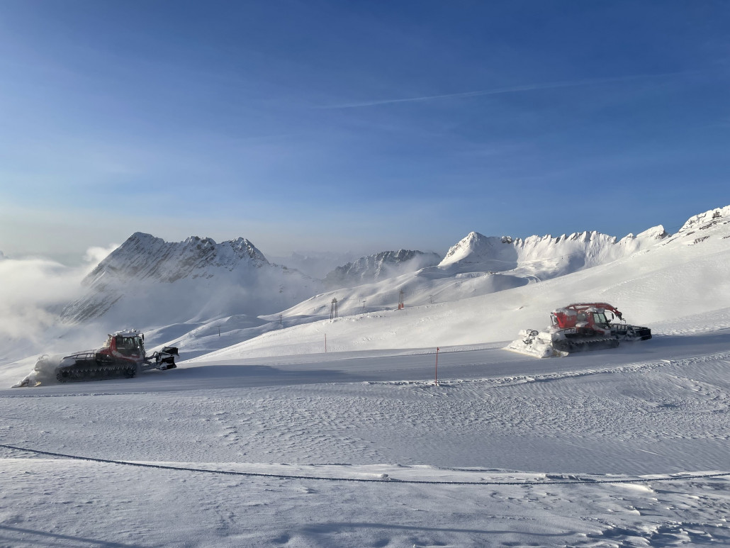 Pisten wurden erst am Morgen präpariert.