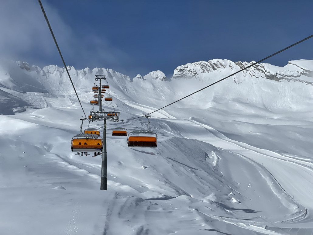 Wetterwandeck ging erst gegen 10:00 auf, nachdem die Raupen aus dem Brunntal zurück kamen.