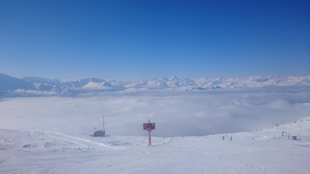 Auf dem Crap dann endlich über den Wolken