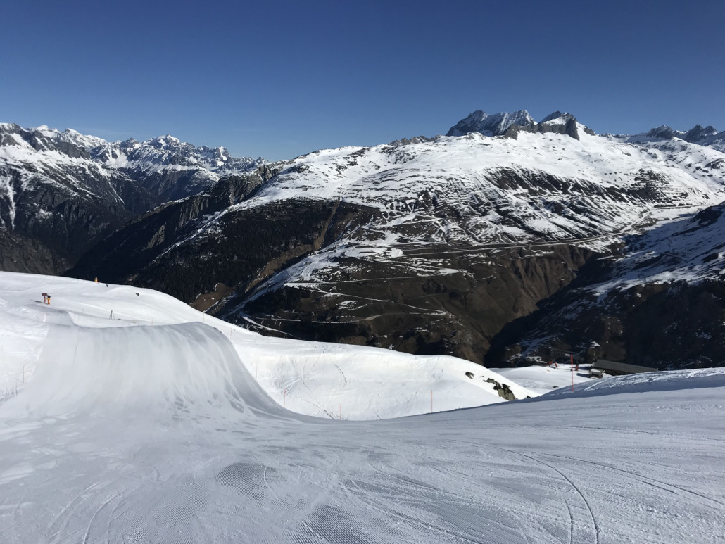 Am Gurschen zu Beginn etwas härter