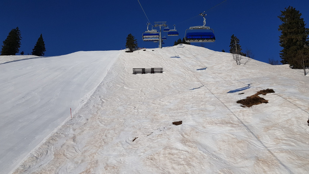 Spuren des Saharasands am 28.03.