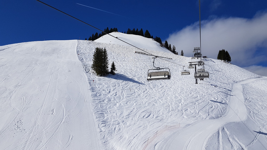 Ab 11 Uhr fing es dann teilweise extrem an zu kleben, besonders hier am Wildgunten