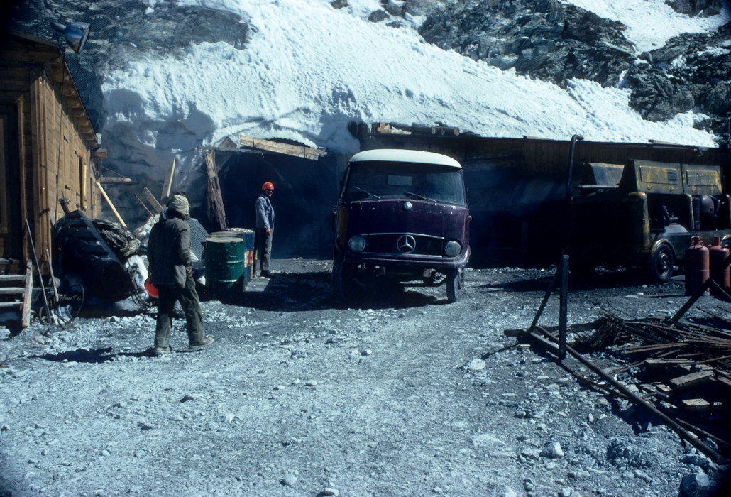 Baustelle der Seilbahn Trockener Steg - Klein Matterhorn