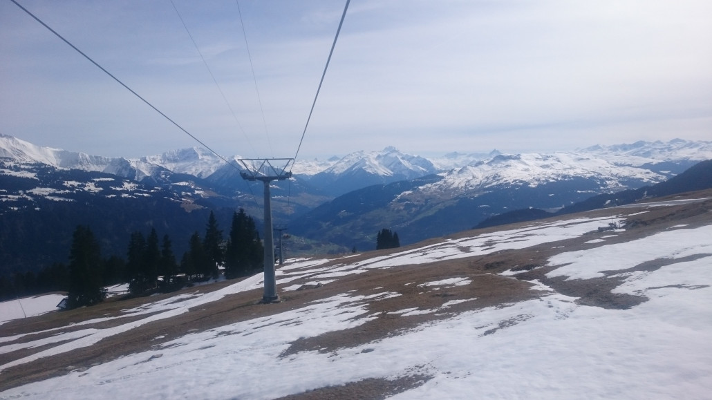 Mit dem Sessellift gehts zurück nach Falera