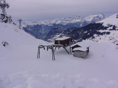 Abgebrochener Sessellift La Combe 2