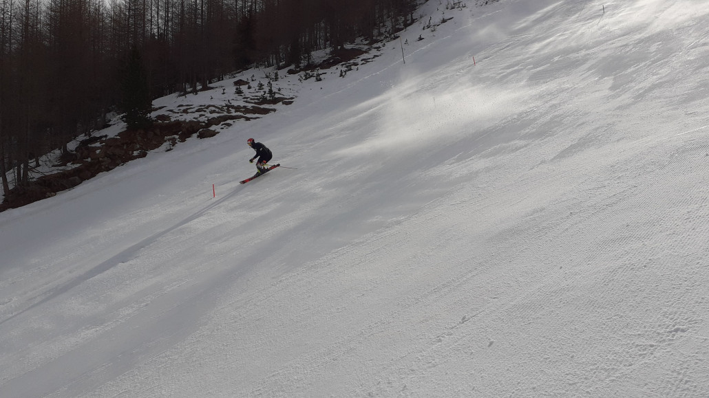 Ramon Zenhäusern beim Slalomtraining auf der 2 Galen