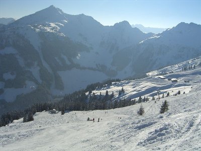 Eine der oberen Hänge