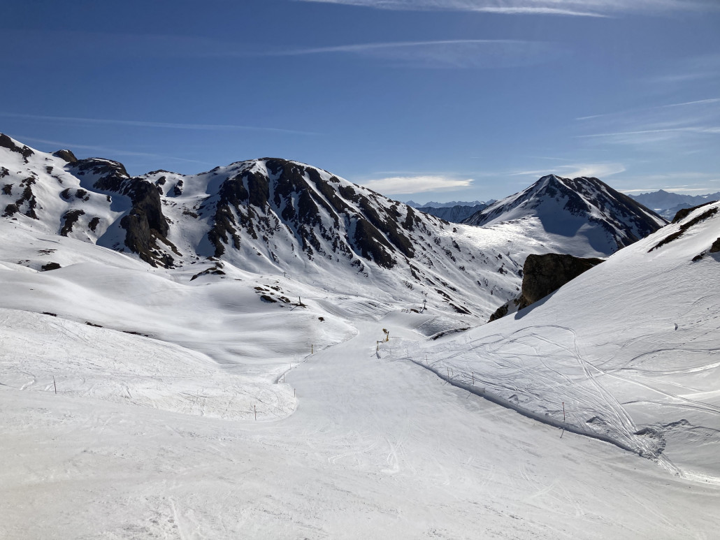 Das Bild täuscht: Auf der Verbindung (66) zur Alp Bella herrschte viel Betrieb. Die Massen strömen morgens nämlich dorthin, um dann maximal eine Wiederholung am Grivalea zu machen.