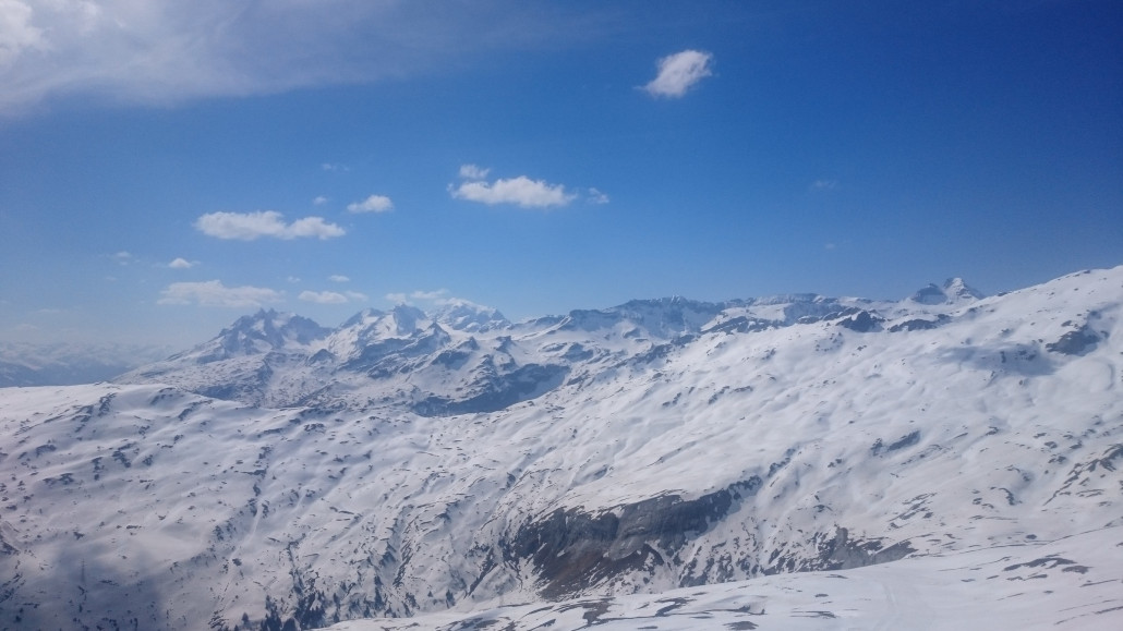 Blick vom Crap Masegn nach Brigels.