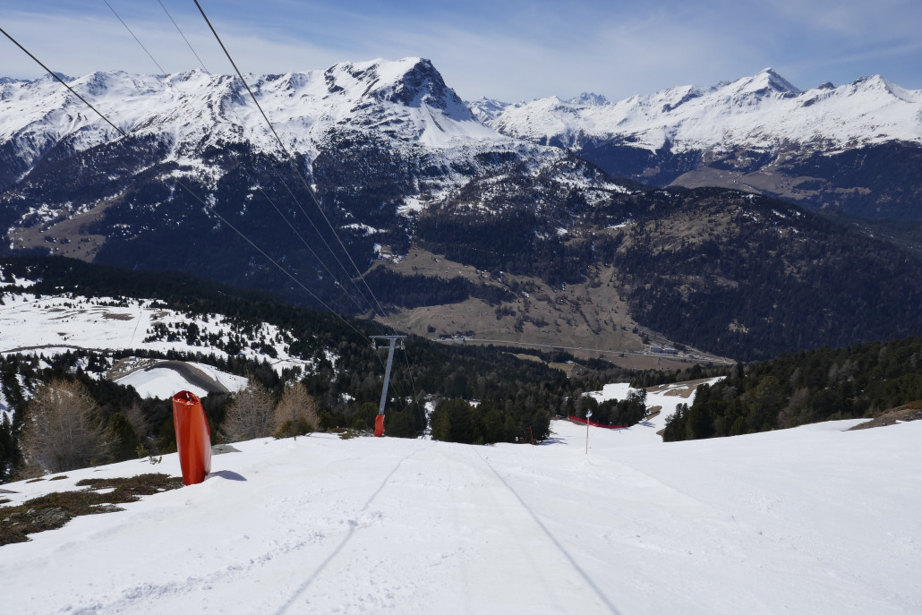 Piste am Almlift, der nicht mehr in Betrieb ist
