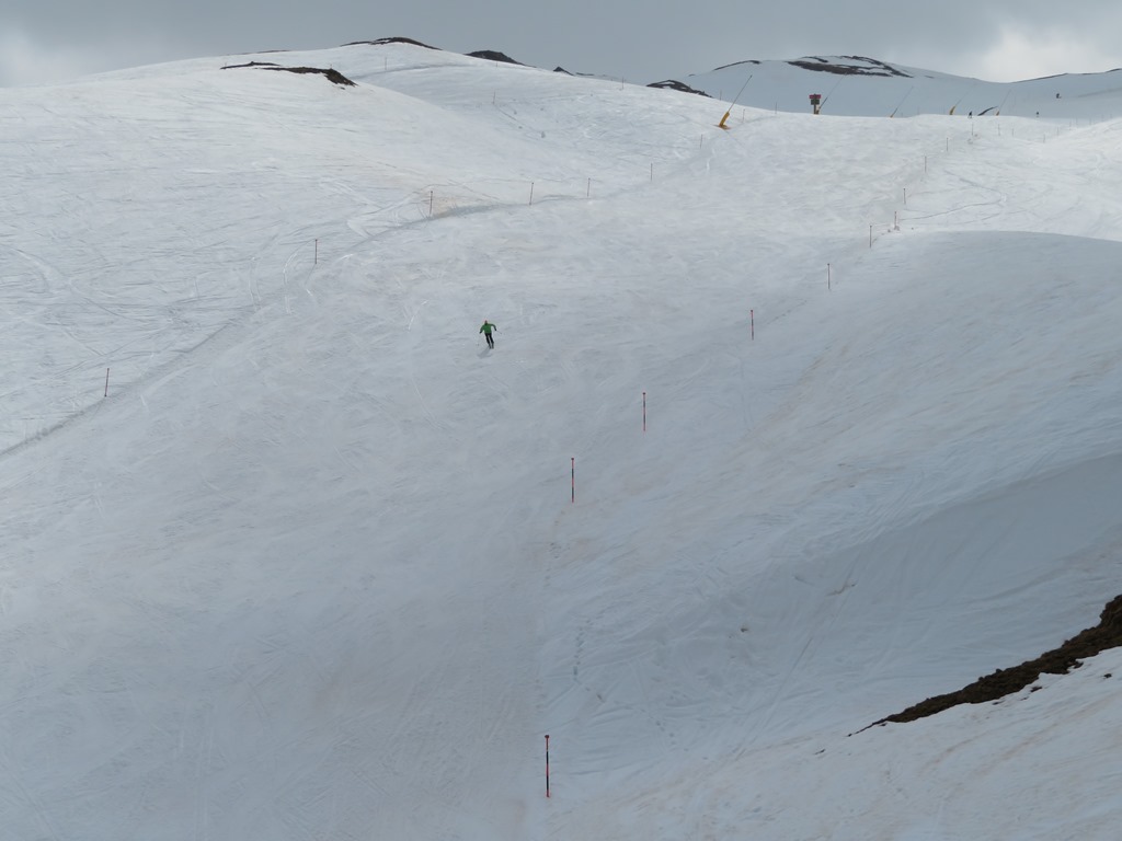 Piste 70 an der Greitspitze um 16.00 Uhr