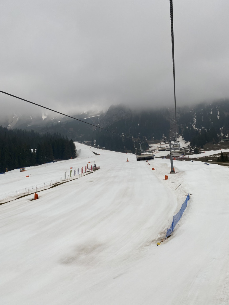 Morgens bei der ersten Auffahrt