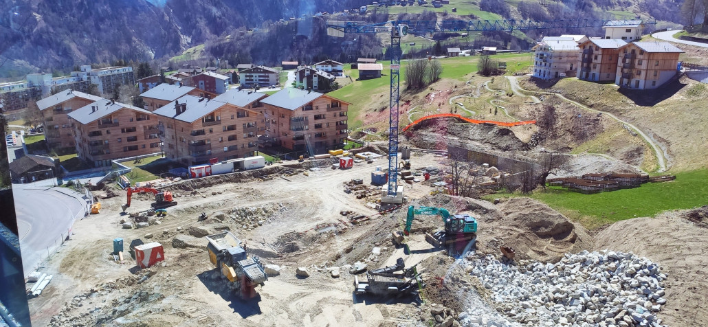 Baustelle neues Parkhaus