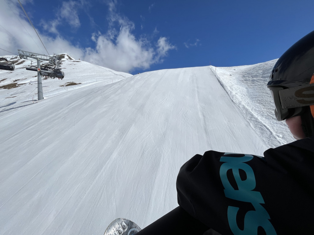 Blick auf die 68b gegen 10Uhr